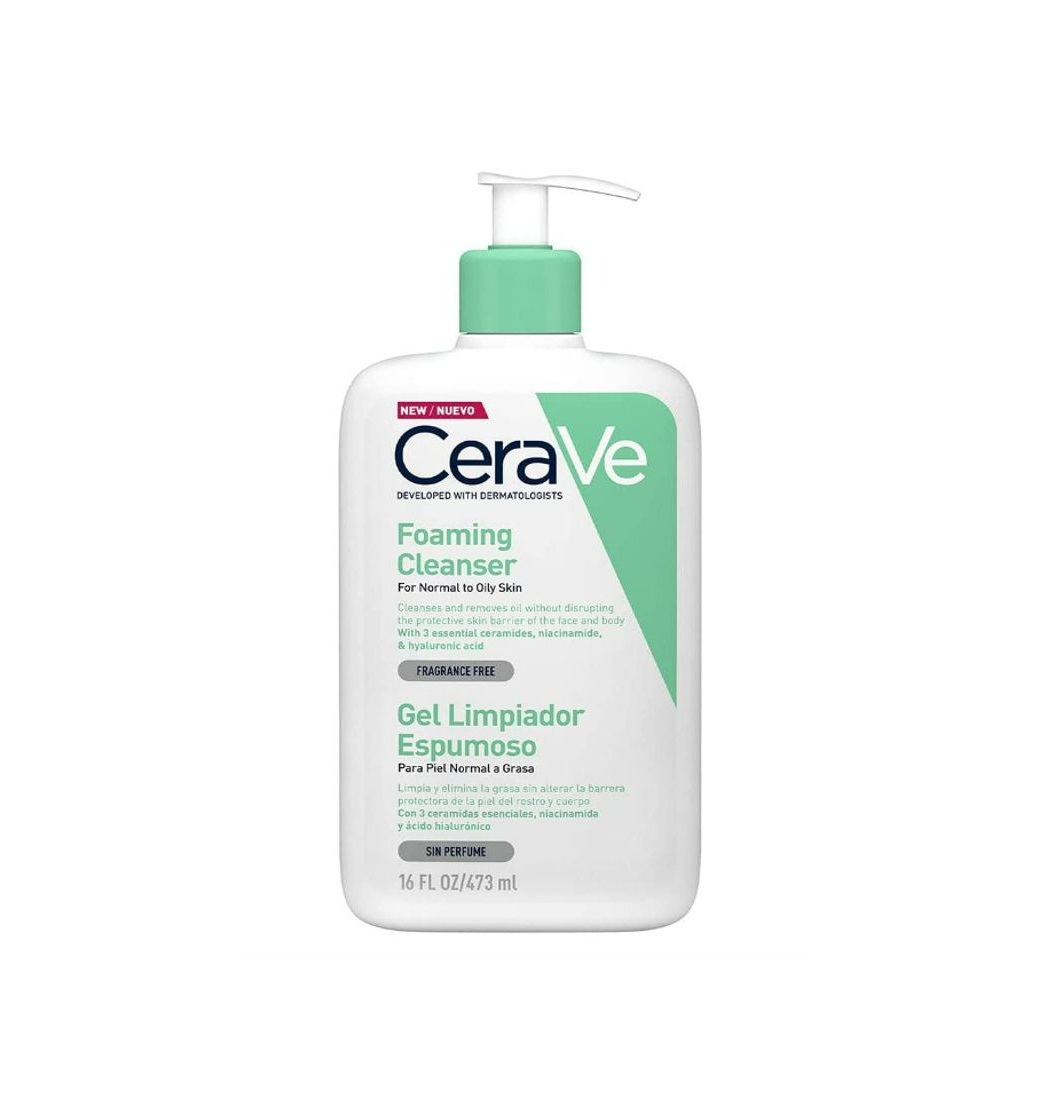 Beauty CeraVe Gel Limpiador Espumoso Limpiador diario para piel mixta, grasa o con