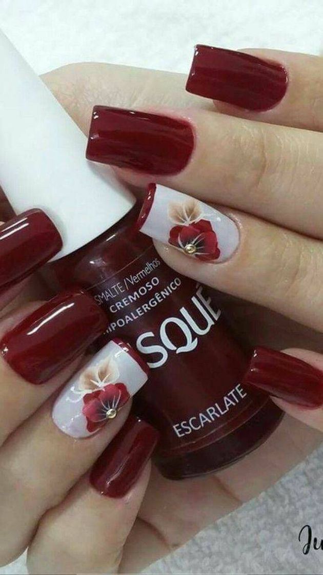 Moda Unhas vinho 