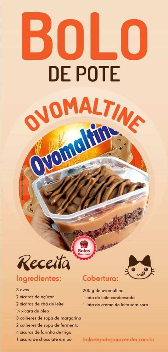 Moda Bolo ovomaltine 😍