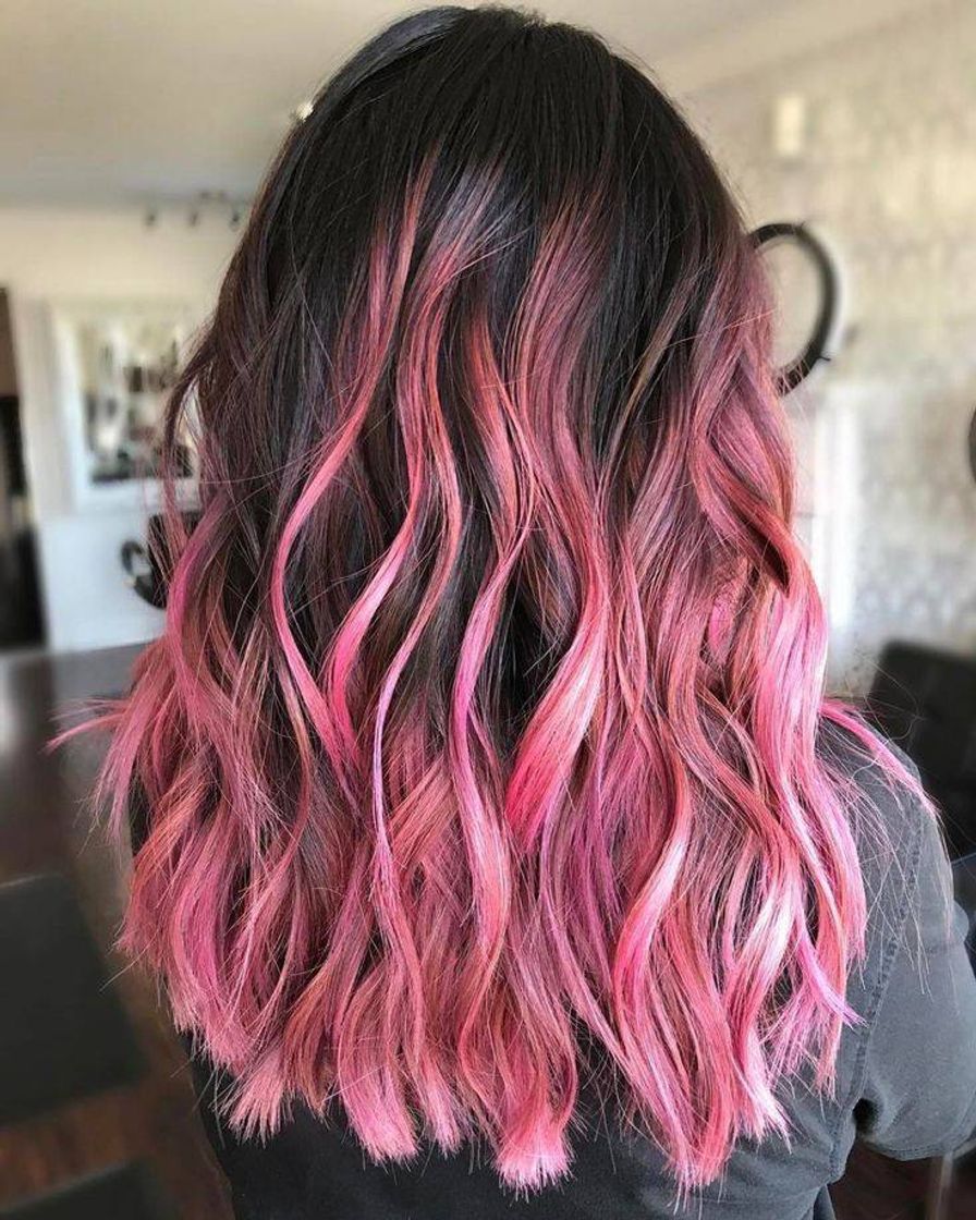 Moda Cabelo rosa 😍💇