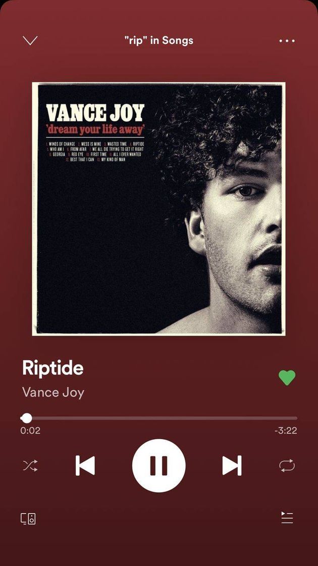 Music Riptide, Vance Joy