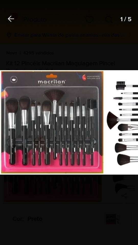 Moda Kit 12 Pincéis Macrilan Maquiagem Pincel Profissional Kp9-1a