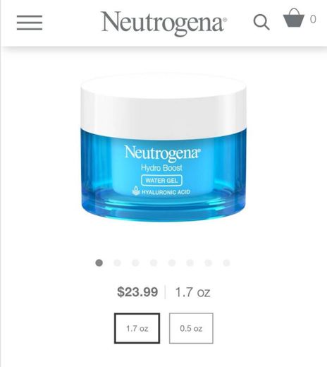 Neutrogena ® Hydro Boost Water Gel with Hyaluronic Acid for Dry ...