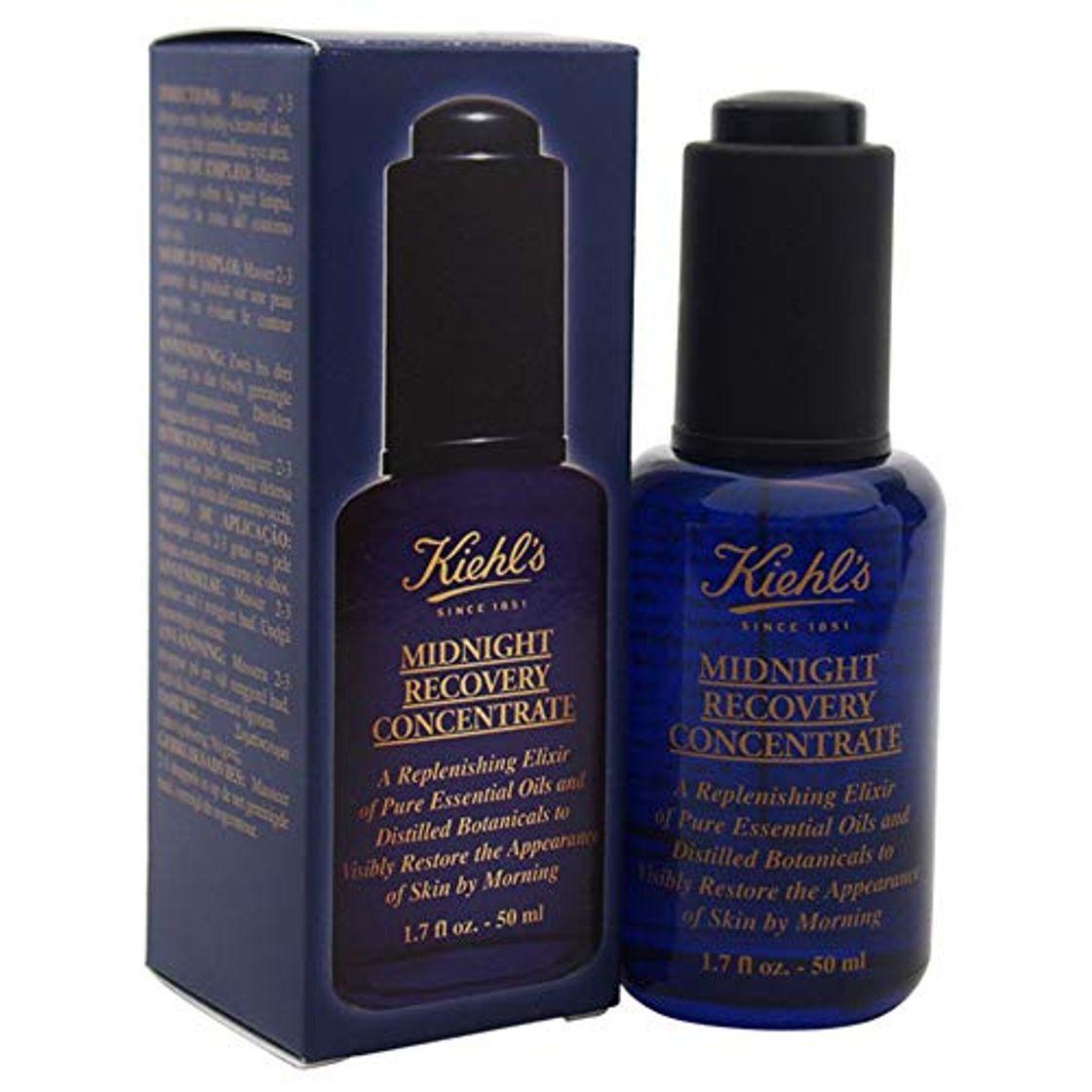 Social Kiehl's Concentrado Recuperación Medianoche Antienvejecimiento – Medio 1.7oz