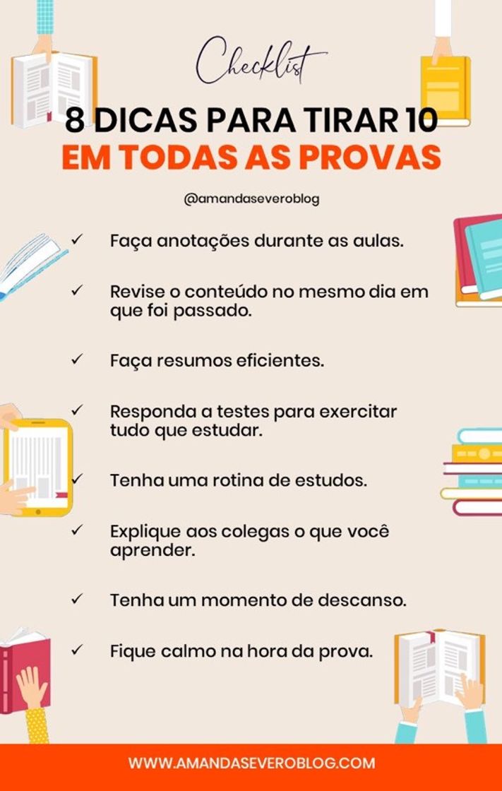 Social Dicas para nota 10 nas provas 