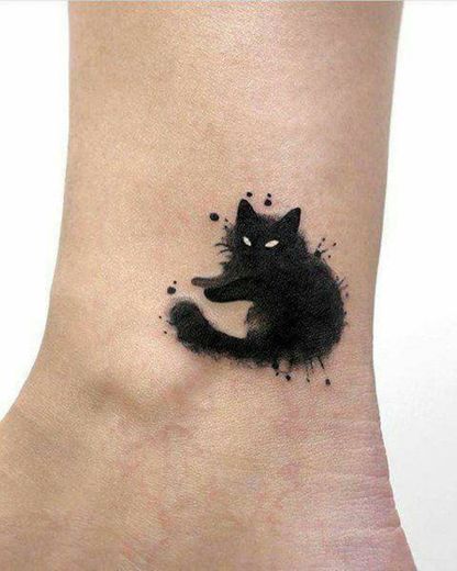 Tatuagem gato 🐈‍⬛
