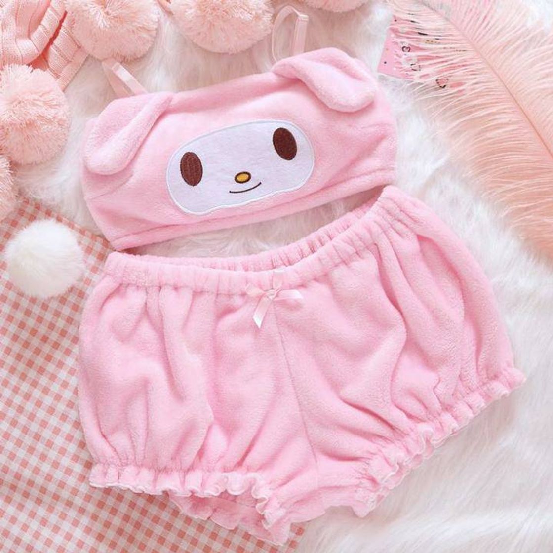 Social JAPANESE PUPPY BUNNY EARS PLUSH EMBROIDERY DETACHABLE FUZZY 
