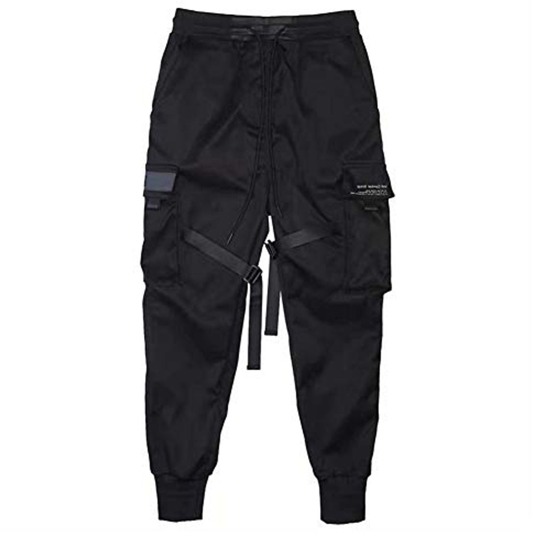 Moda HUANGA Pantalones de chándal para Hombre Pantalones Casuales Bolsillos múltiples con cordón Pantalones Largos para Correr Pantalones Gimnasio Ropa de Calle Fresca al Aire Libre