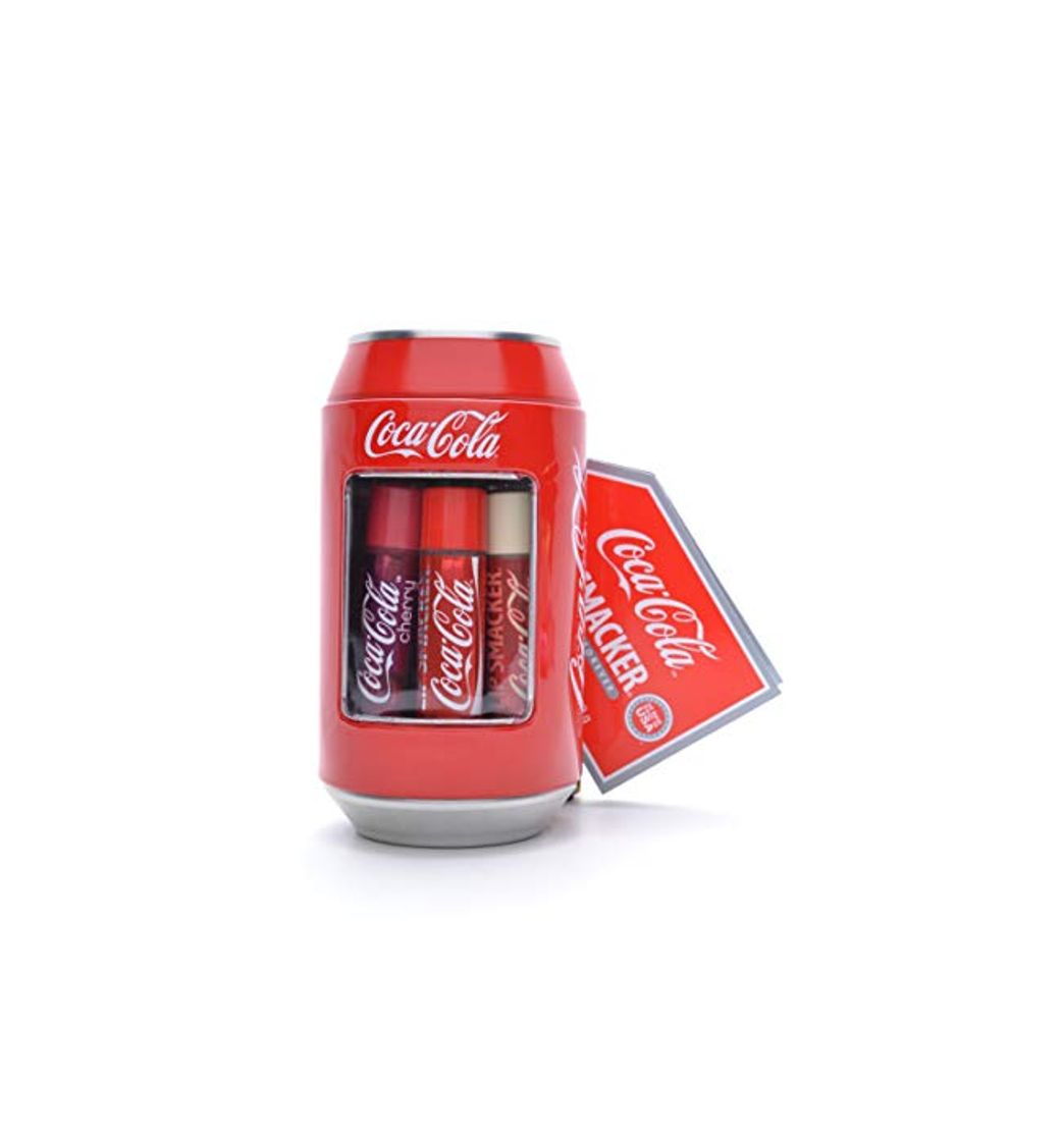 Social Lip Smacker Caja de metal de Coca Cola con 6 bálsamos labiales