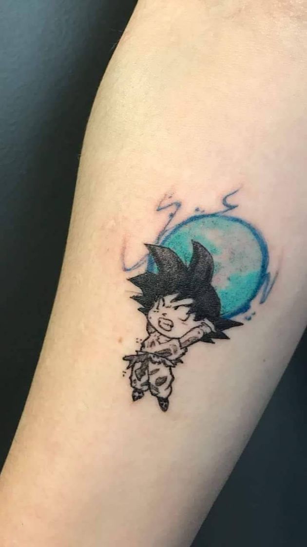 Fashion Tattoo maneira pra quem gosta do goku