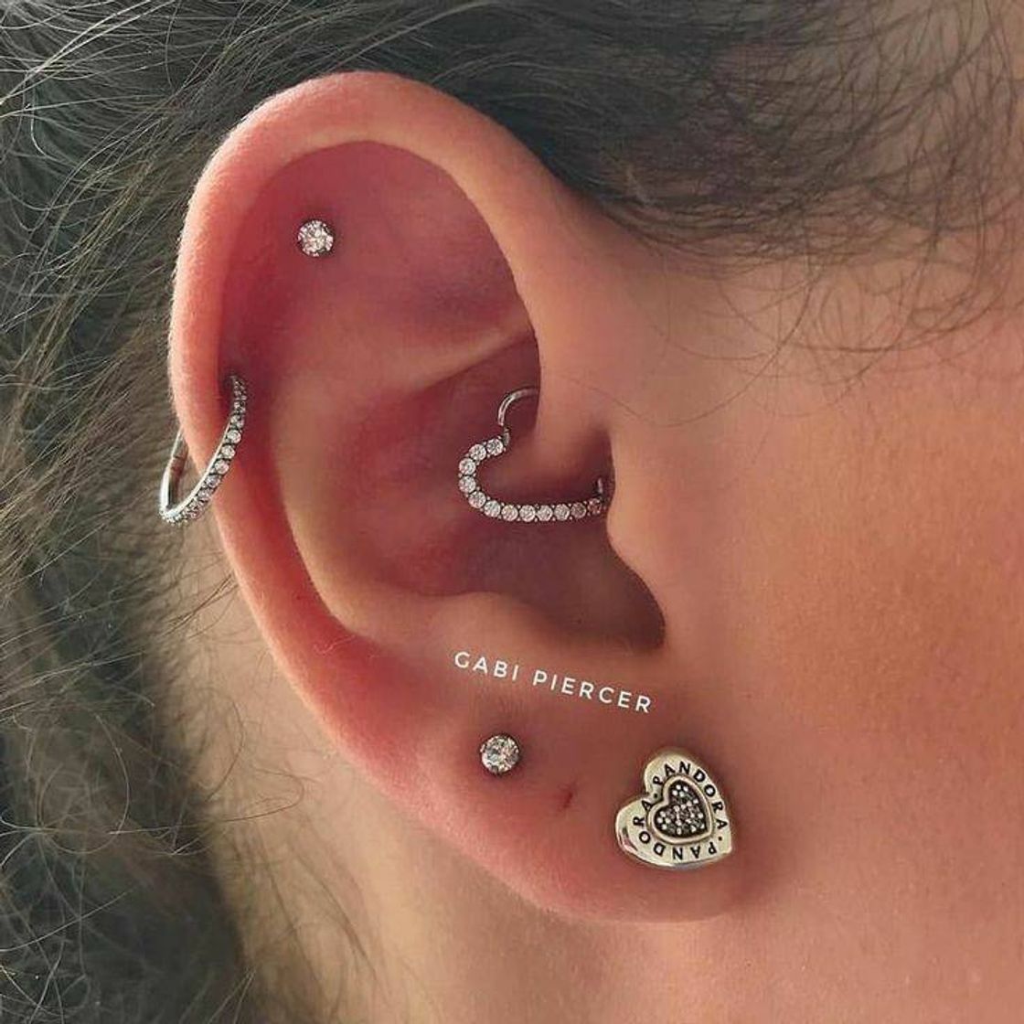 Moda Idéias de piercing na orelha 