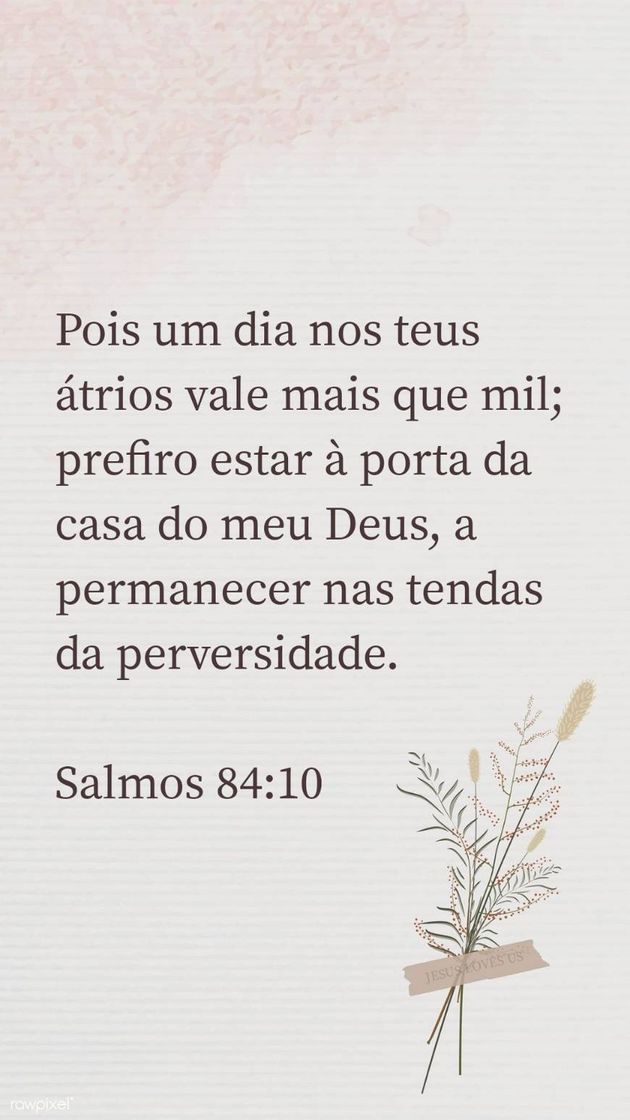 Fashion Salmo 84:10