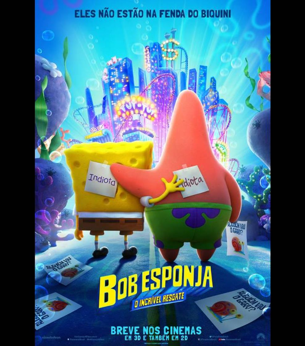 Moda Bob Esponja o incrível resgate