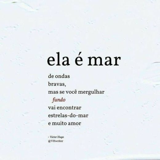 ela é mar!