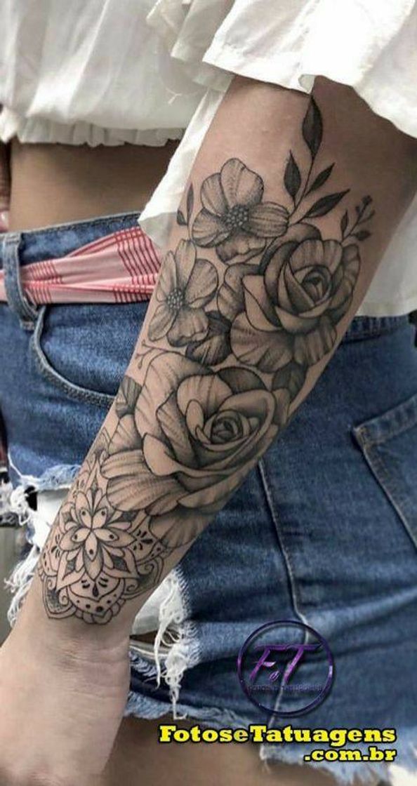 Fashion Tatto flores 🌼