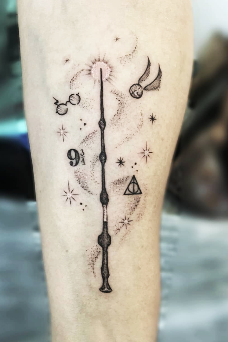 Fashion Tattoo harry potter