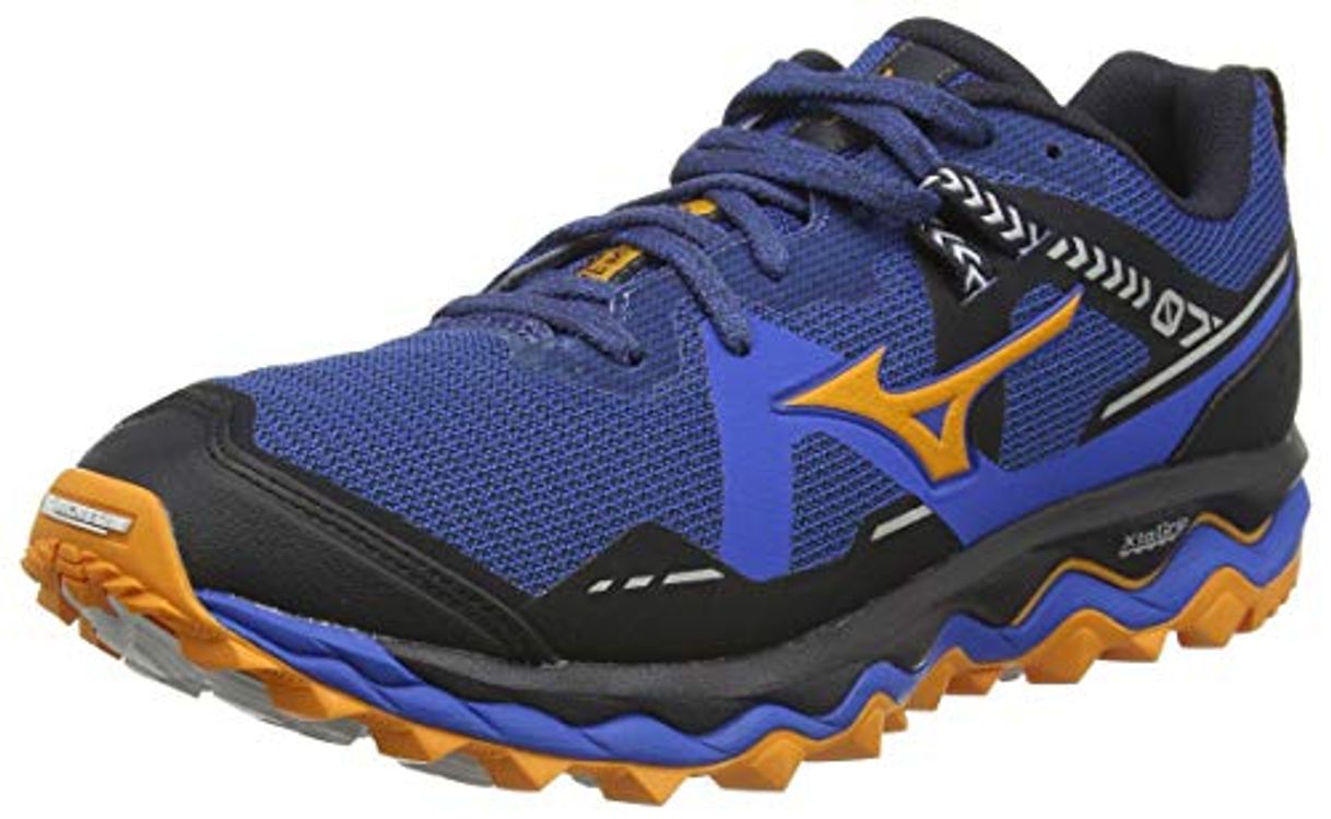 Moda Mizuno Wave Mujin 7, Zapatillas para Carreras de montaña Hombre, Azul