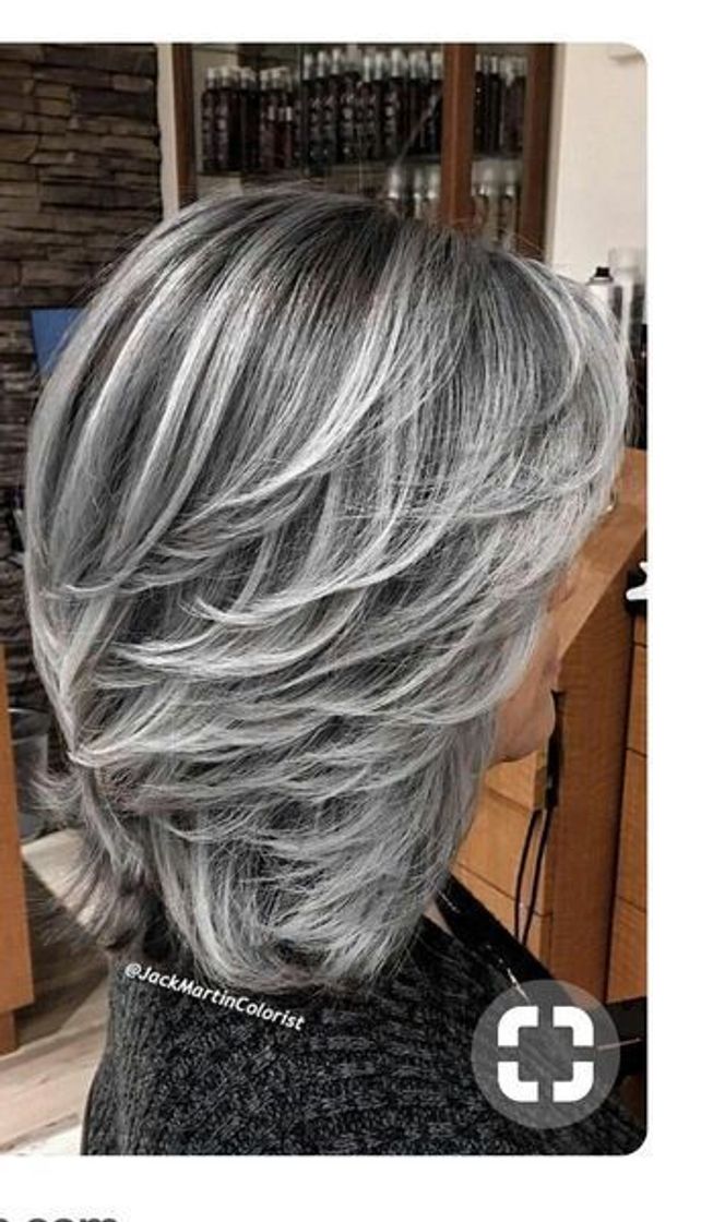 Moda Idéias para cortes de cabelo Gris 👩‍🦳