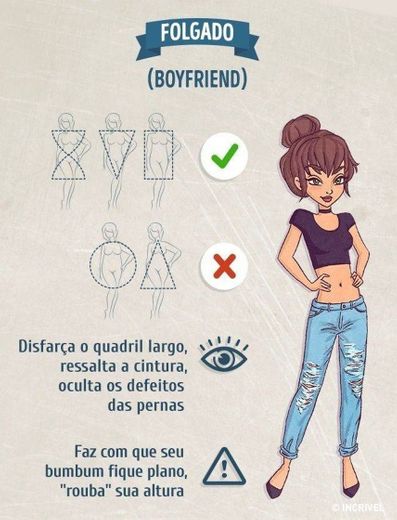 Calça jeans ( boyfriend ) 