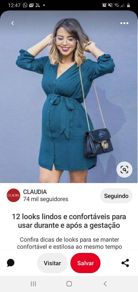 Fashion Gravidas estilosa 