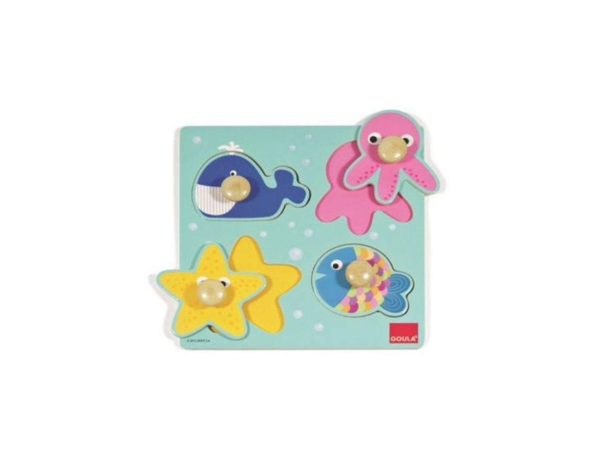 Productos Goula Puzzle ENCAJABLE MAR 4 Piezas, Multicolor