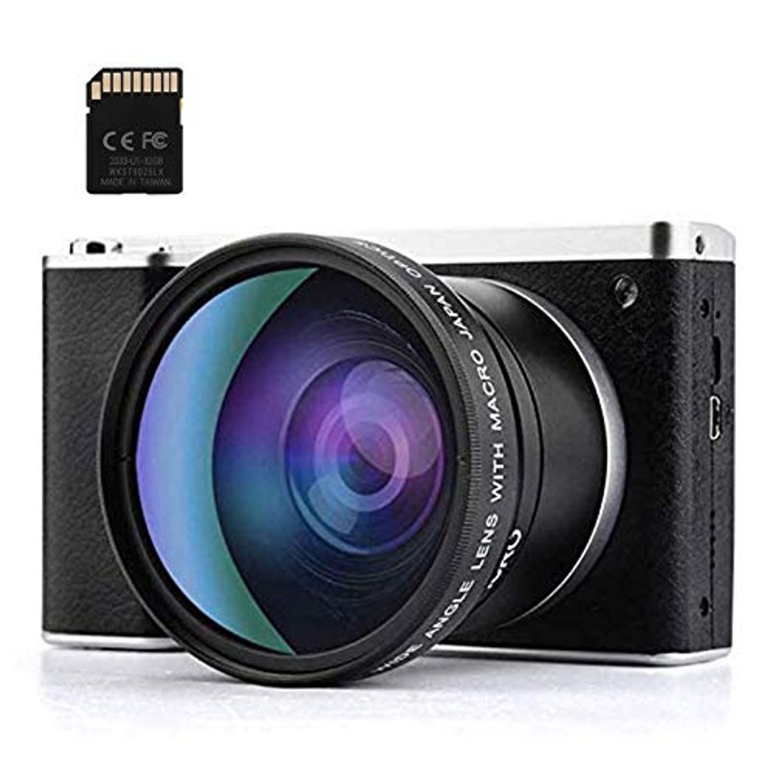 Social Cámara digital 24MP FHD 1080P Cámara compacta para mochileros con pantalla táctil