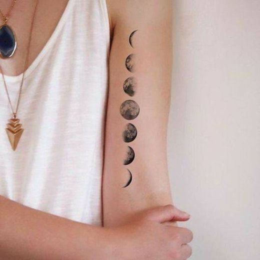 Tatuagem fases da lua 