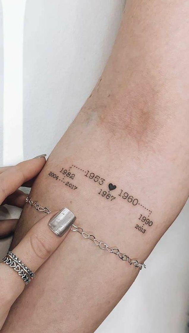 Moda Tatuagem com data significativa 