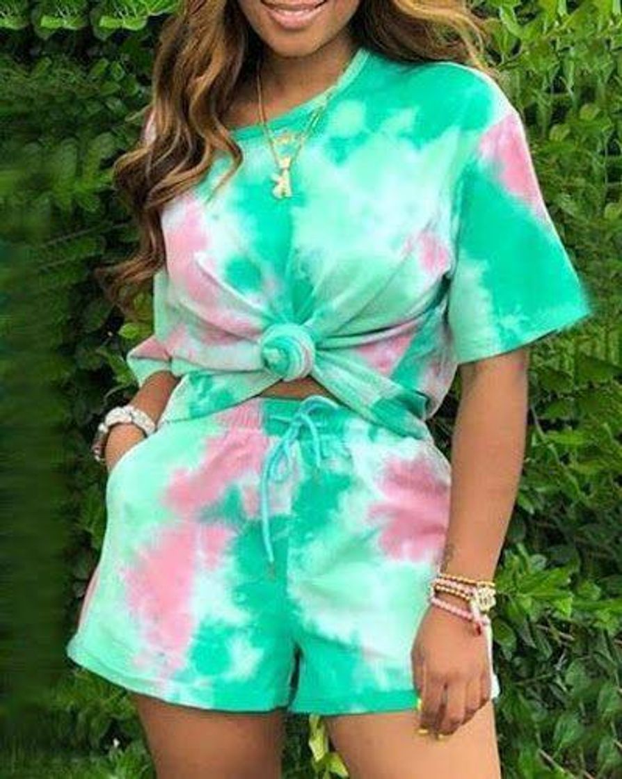 Moda Conjunto tie dye 