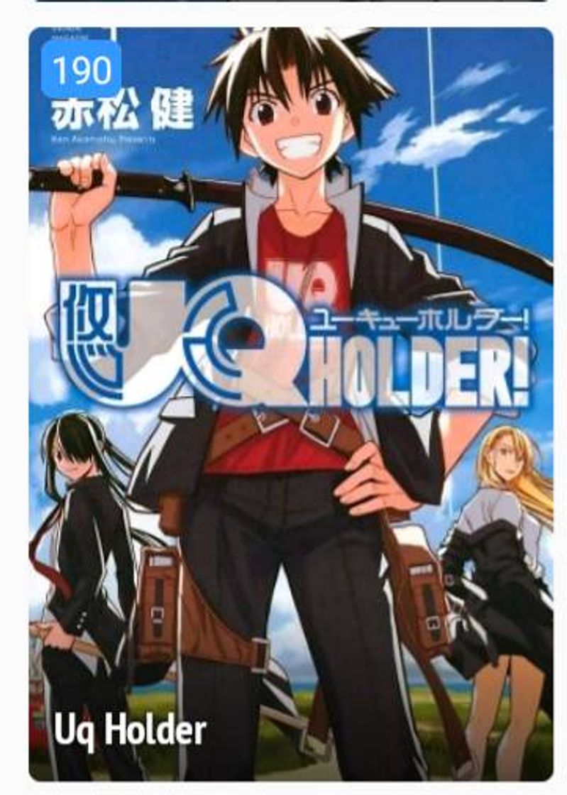 Fashion  Uq Holder, manga 