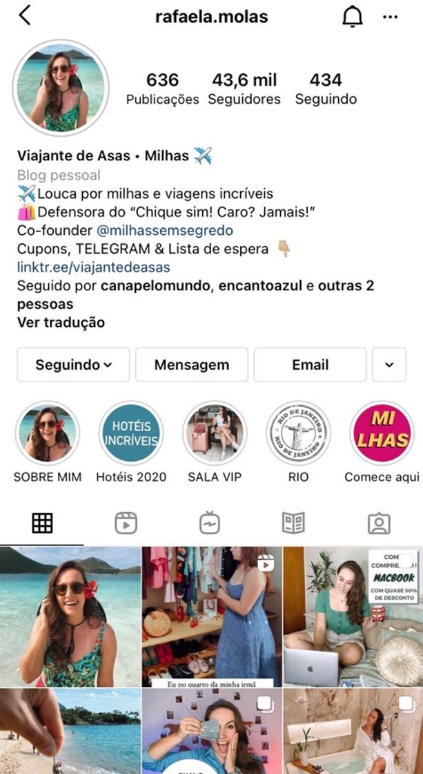 Moda Perfil de viagem e milhas @rafaela.molas 