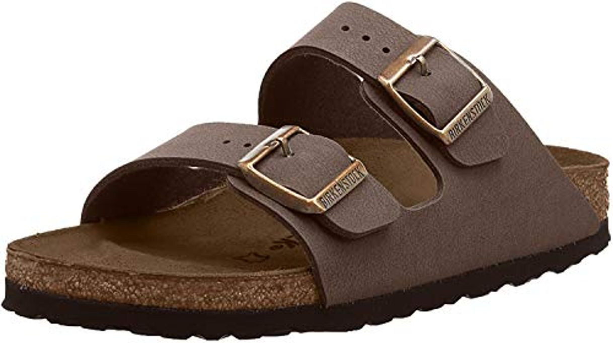 Fashion Birkenstock Arizona Birko-Flor Nubuck, Sandalias de Punta Descubierta Unisex Adulto, Marrón