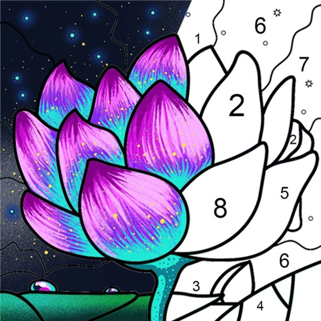 Apps Paint by Number Coloring Games