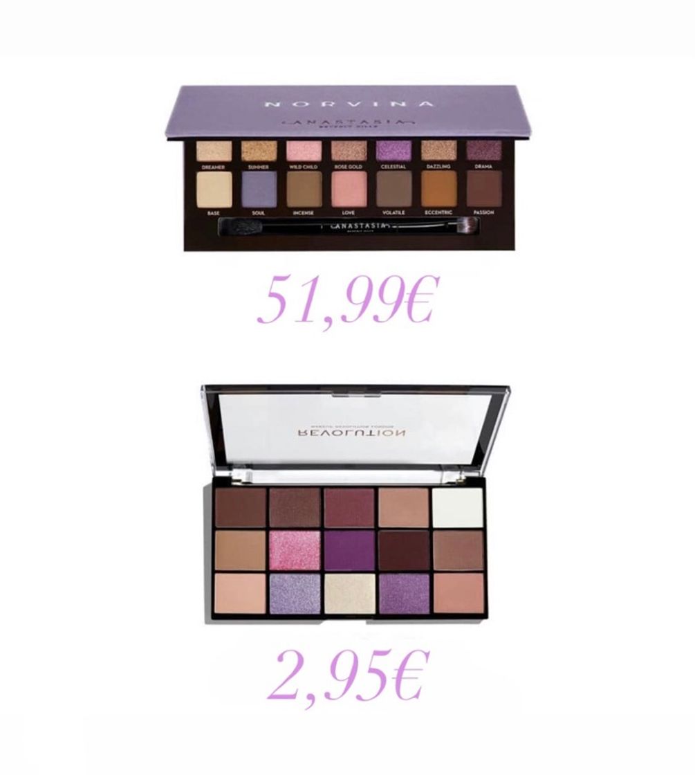 Product Dupe Norvina paleta de ojos Anastasia Beverly Hills 