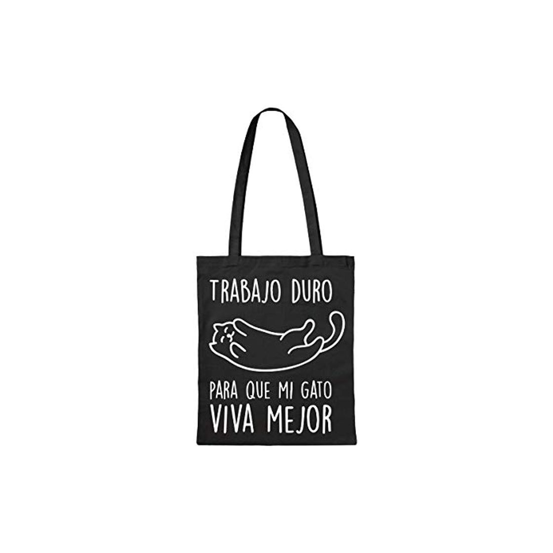 Fashion Miss MIserable Tote Bag Trabajo Duro para Que Mi Gato Viva Mejor