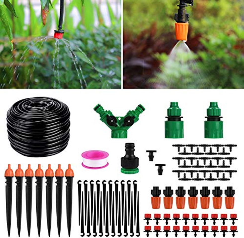 Producto Aiglam Sistema de riego de jardín, Micro Kit de riego por Goteo