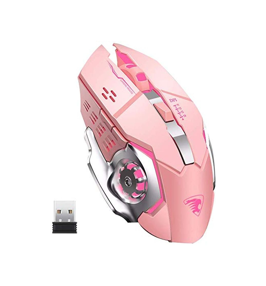 Producto TENMOS T85 Raton Inalambrico Gaming,2.4G USB LED Recargable Inalámbrico silencioso óptico, Sleep