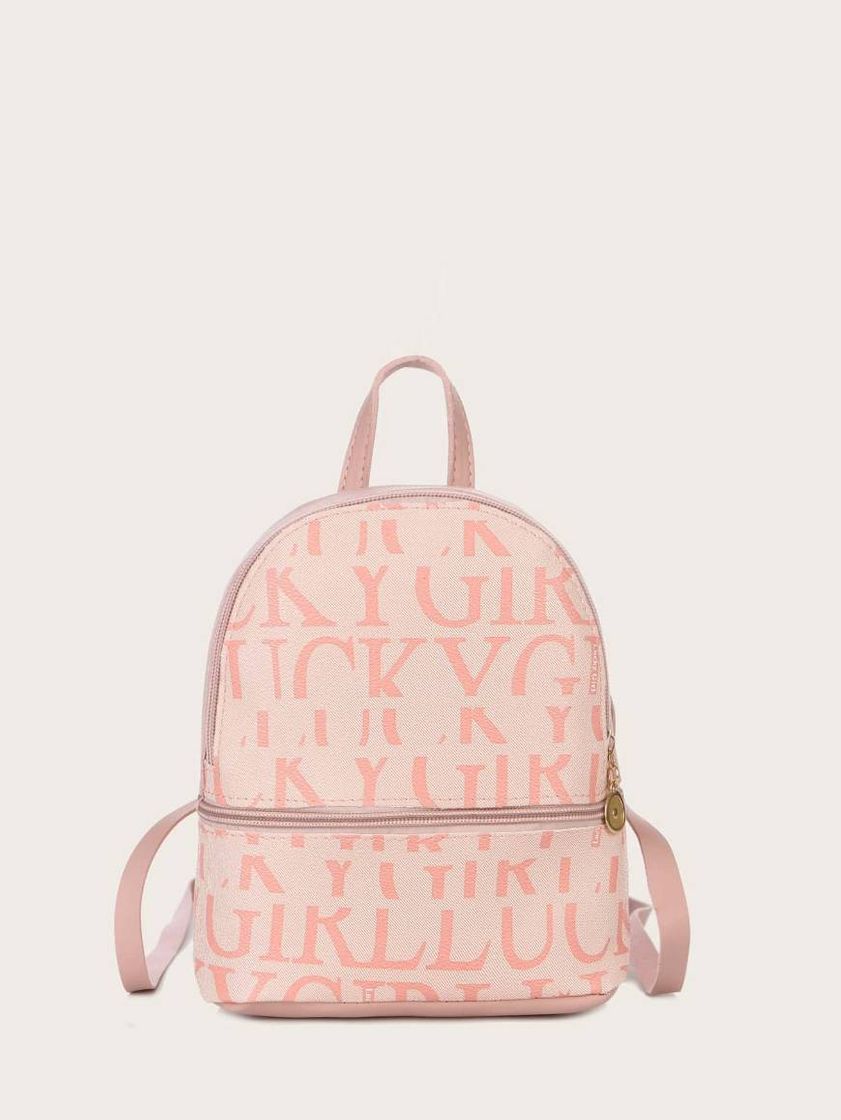 Fashion Mochila Letter