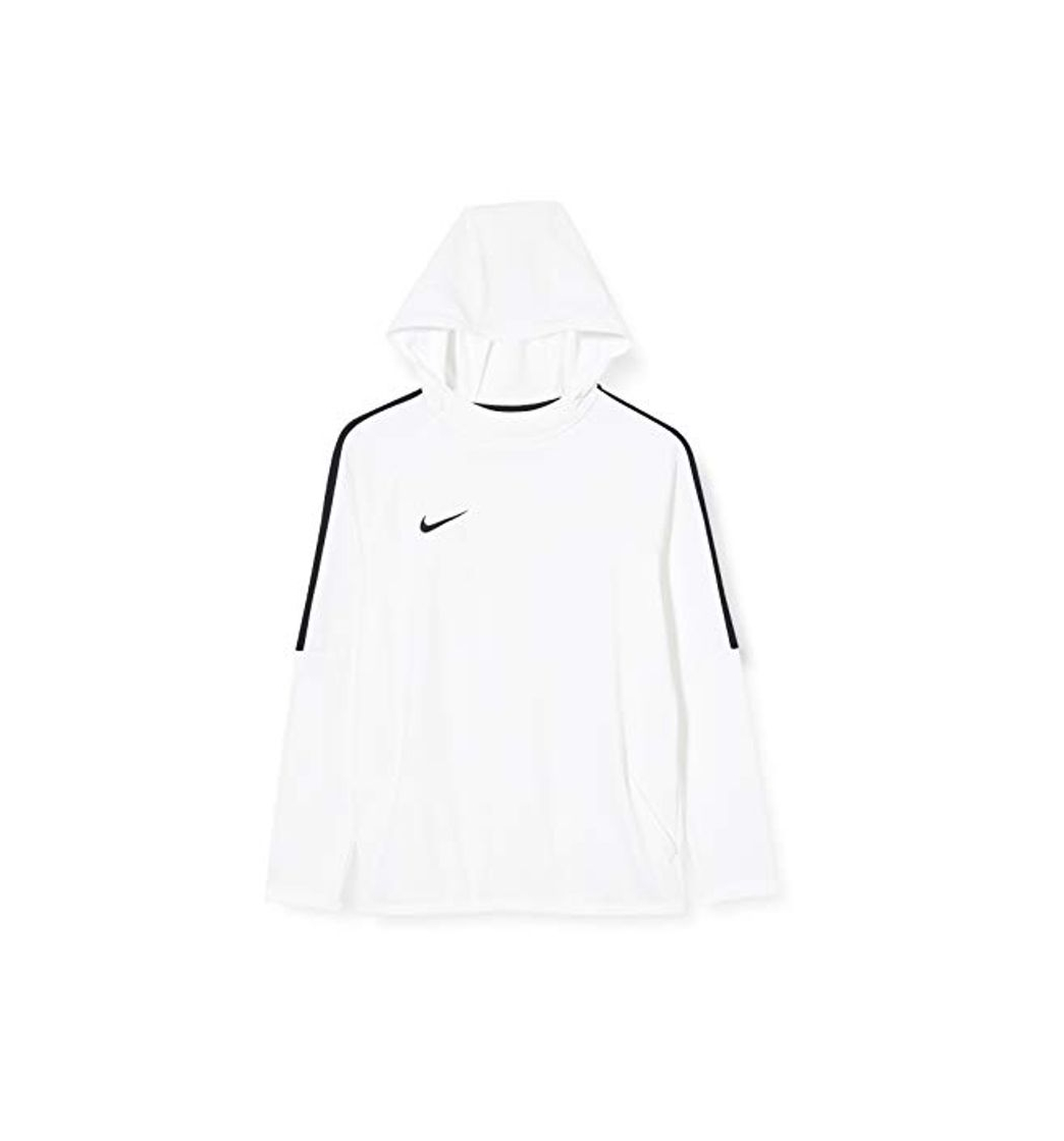 Moda NIKE B NK Dry Acdmy18 Hoodie Po Sweatshirt, Niños, White