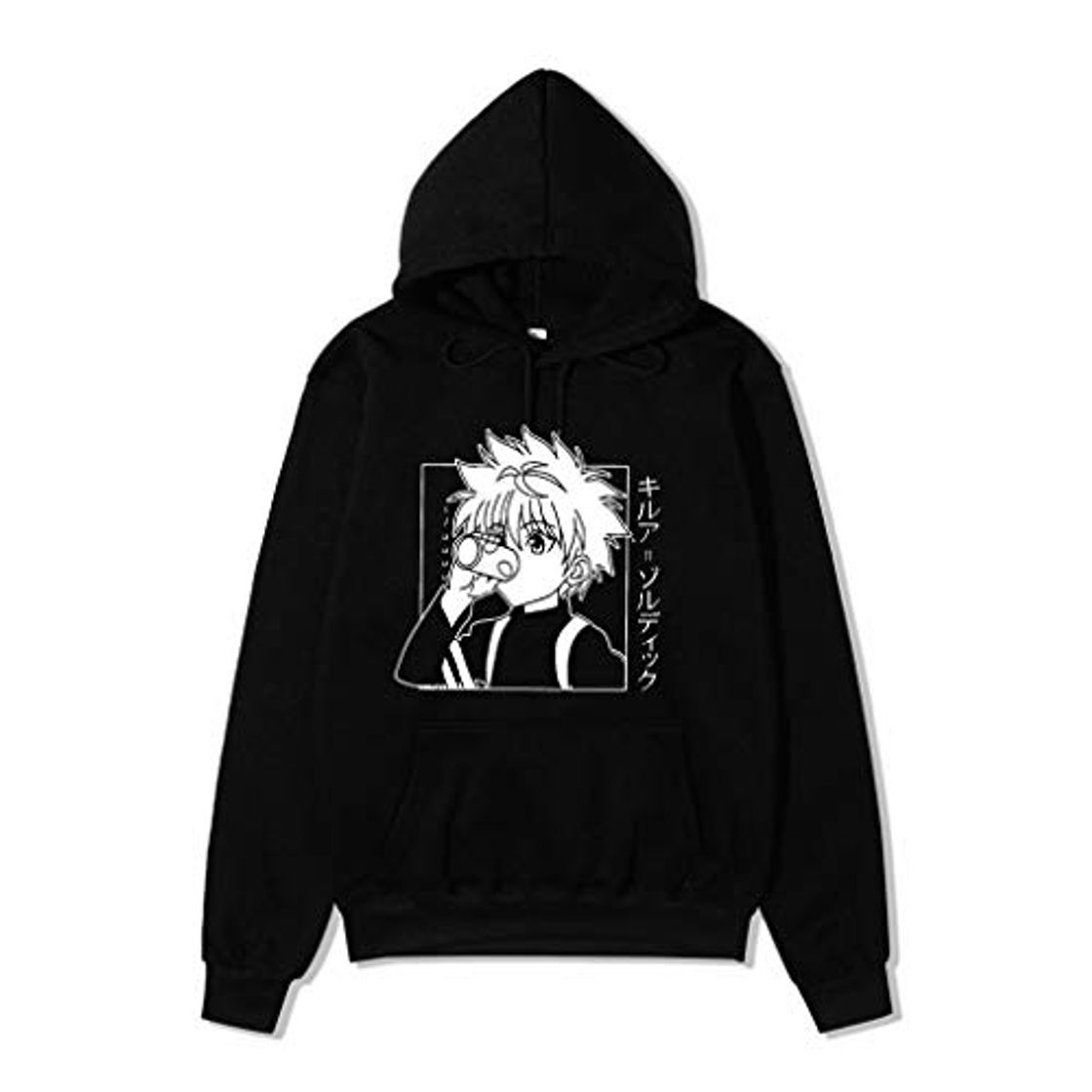 Moda HxH Anime Hunter X Hunter Sudaderas con Capucha Killua algodón Hoodie Streetswear Sudadera Tops