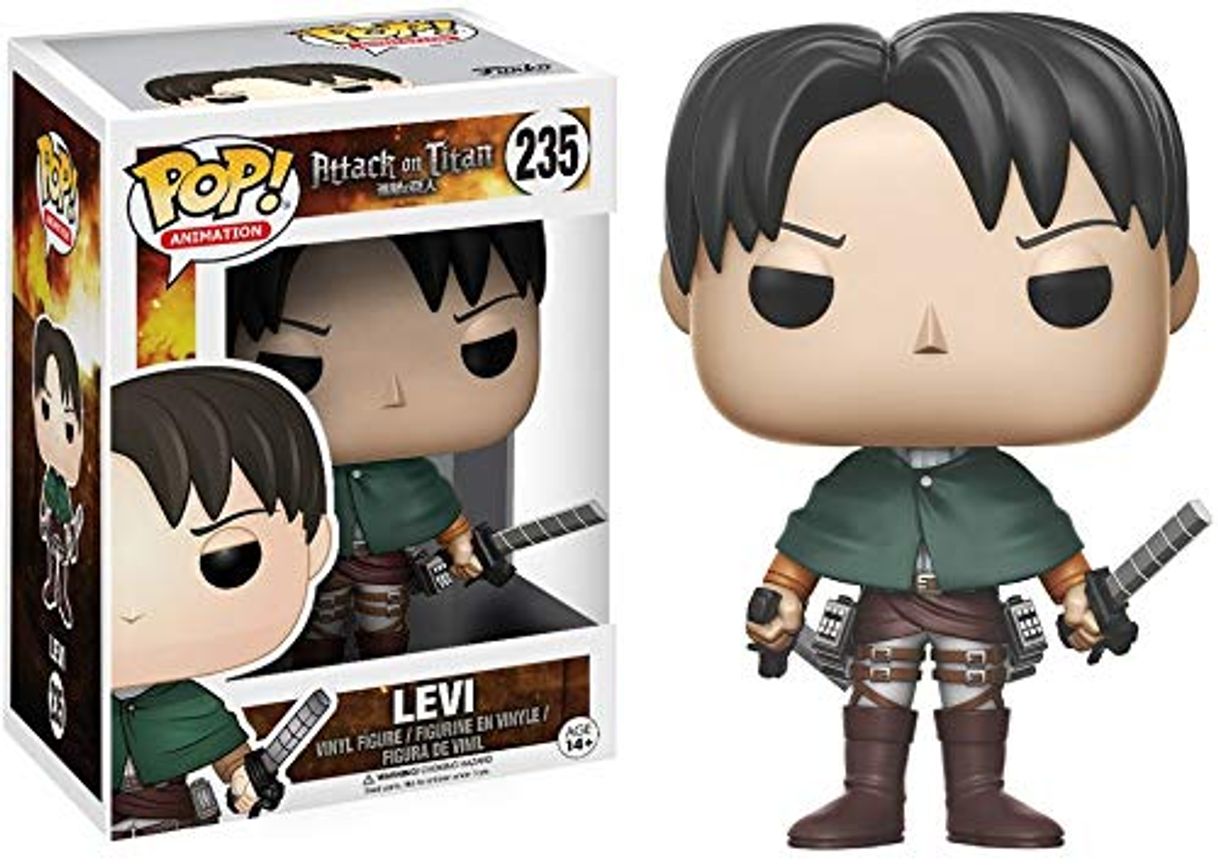 Game Funko-14196 Levi Ackerman Figura de Vinilo, seria Attack on Titan,