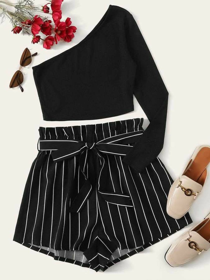 Moda Cropped preto 