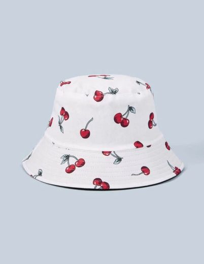 Chapéu Bucket de cereja 
