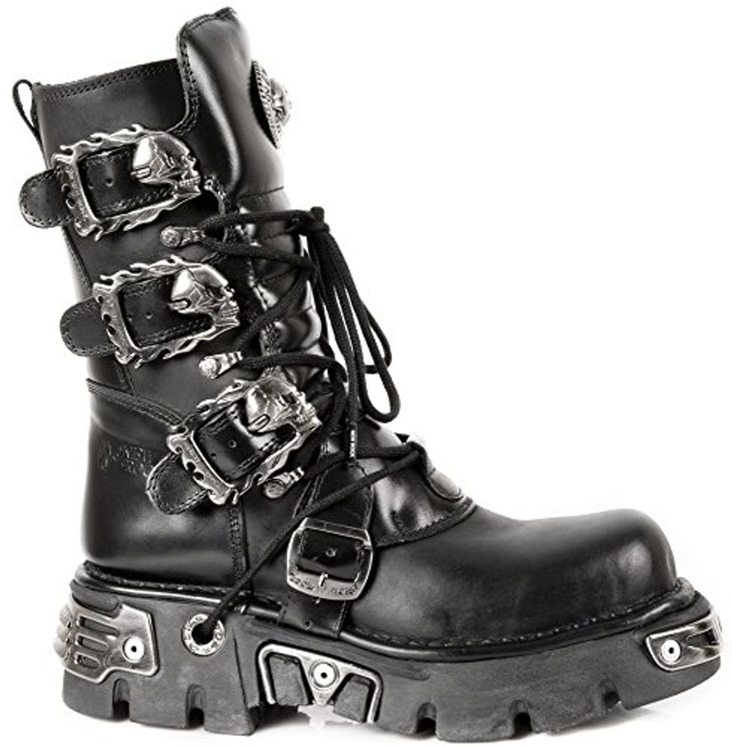 Fashion New Rock Mens Oxido M 391 Punk Goth Black Leather Boots 44 EU