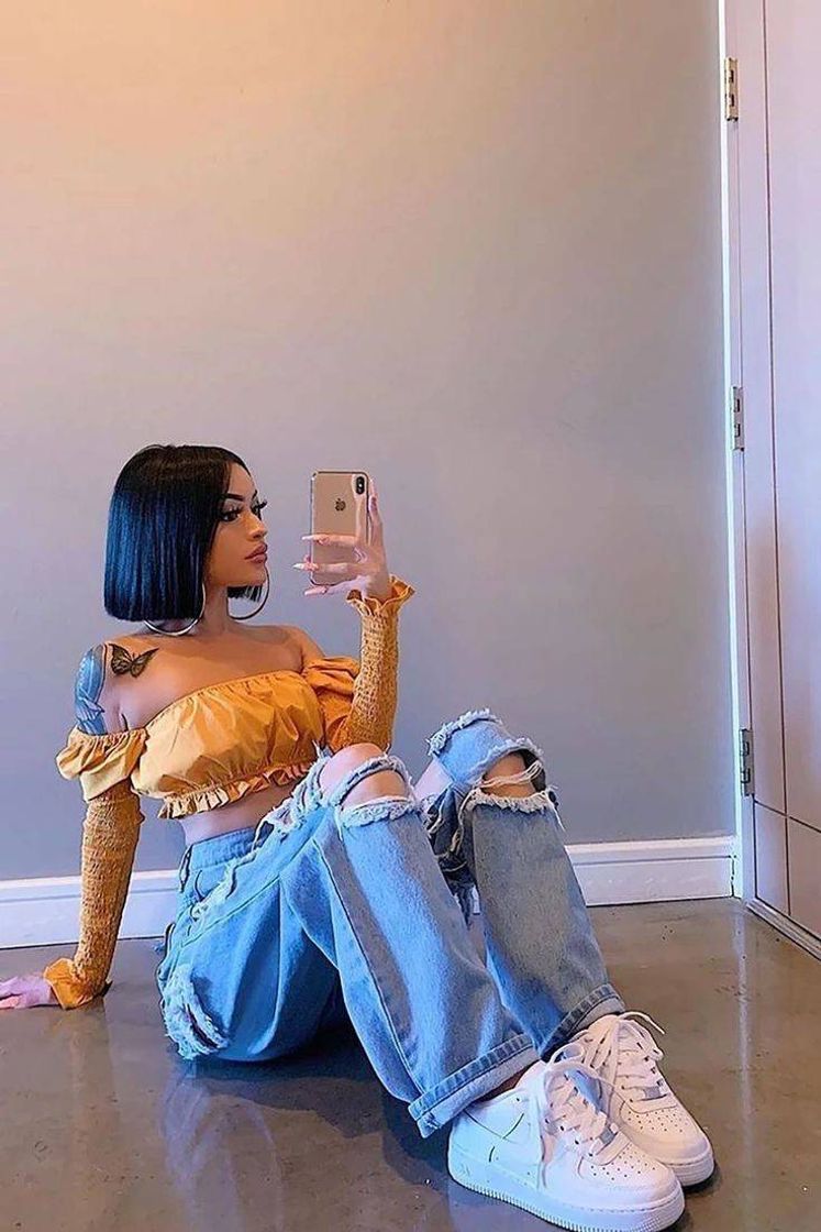 Social blusa meiga e jeans ✨