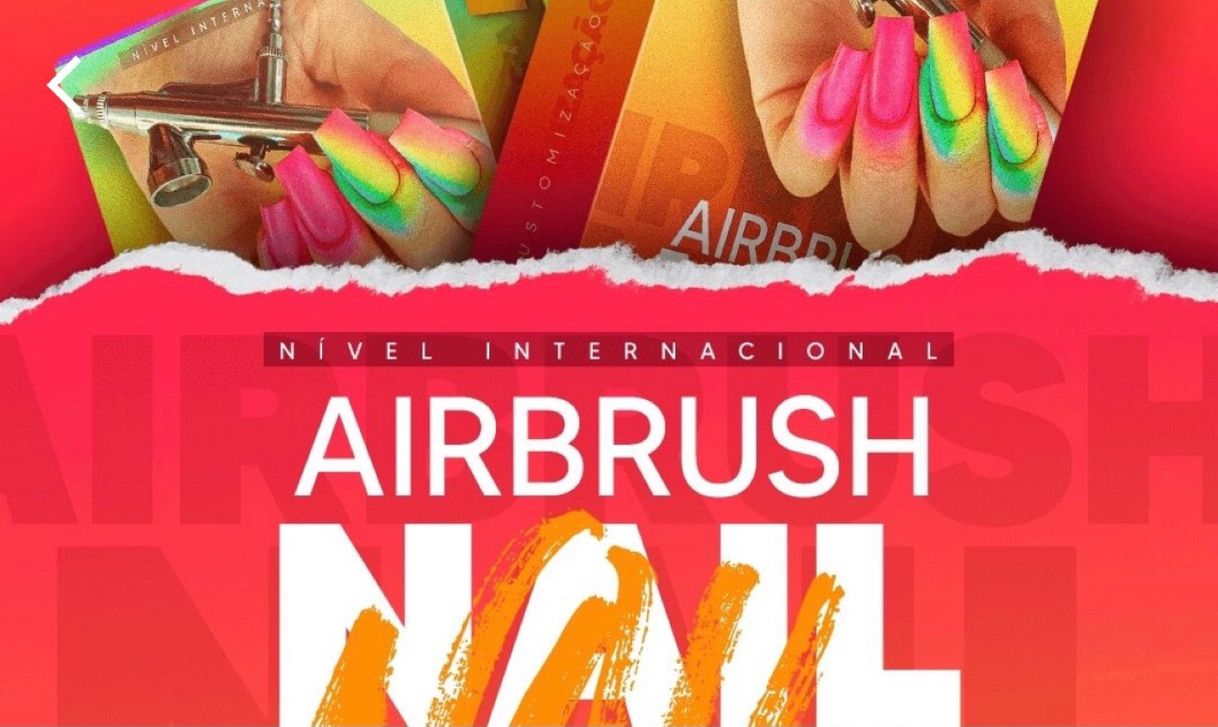 Social Airbrush - Aerógrafa em Unhas - Tata Customização e Cia