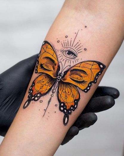 Tatoo borboleta 👁 