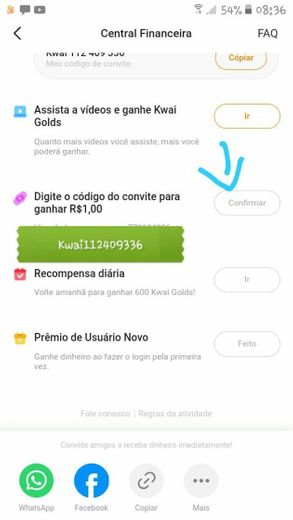 Baixe  o aplicativo Kwai e coloque meu código Kwai112409336 