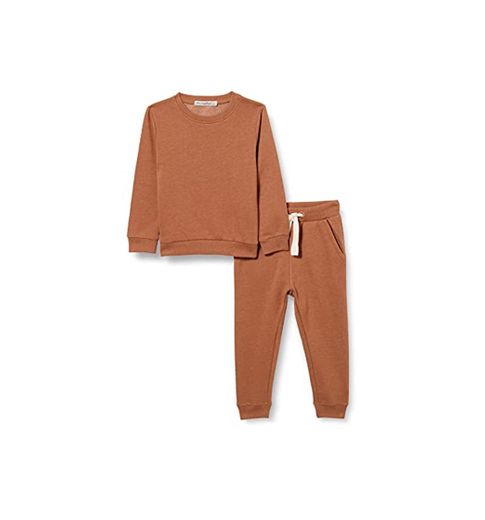 MINYMO Sweat Set Blusas, marrón, 116-122 cm