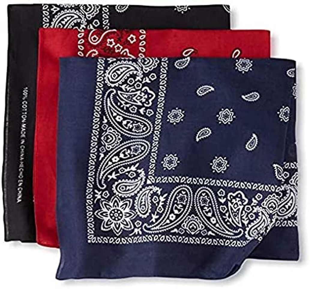 Electrónica Bandanas paisley negro-blanco y rojo para hombre y mujer